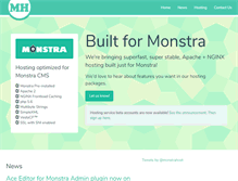 Tablet Screenshot of monstrahost.com